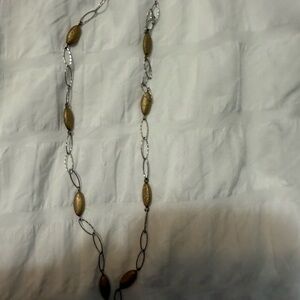 Elegant Gold and Silver Women's Necklace